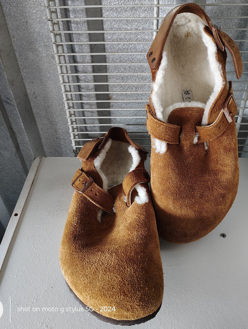 Birkenstock Boston shearling leather Men's size EU 45 US 12